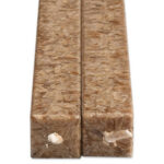 Vierkanten Kaarsen Caramel 2 Stuks Amabiente | Kadeloo