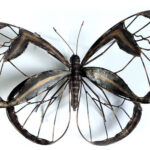 Vlinder metalen 3D Tuindecoratie | Kadeloo