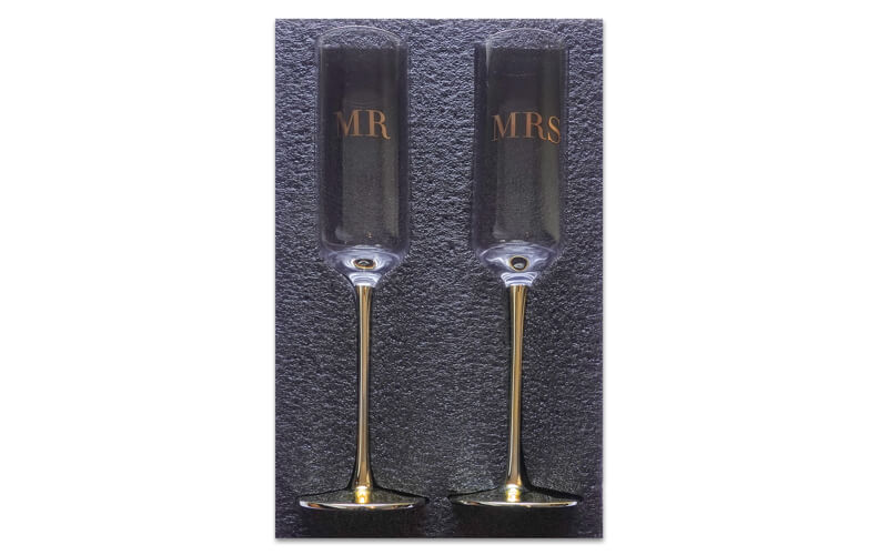 Champagneglazen MRS-MR 24kr. Goud Christina-Re