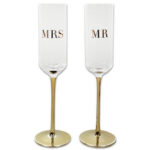 Champagneglazen MRS-MR 24kr. Goud Christina-Re | Kadeloo