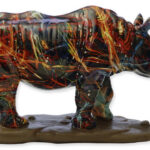 Neushoorn Beeldje Polystone | Kadeloo