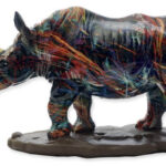 Neushoorn Beeldje Polystone | Kadeloo