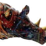 Neushoorn Beeldje Polystone | Kadeloo