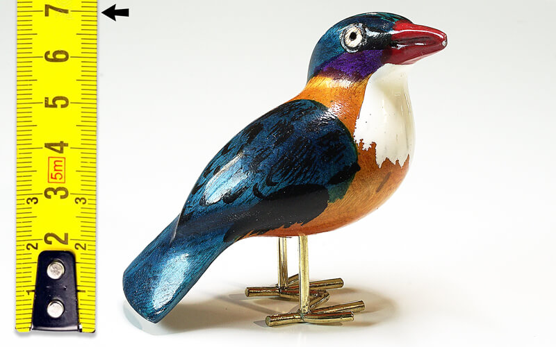Houten vogel miniatuur IJsvogel