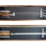 Forged Olive Slagersmes-Aanzetstaal Set | Kadeloo