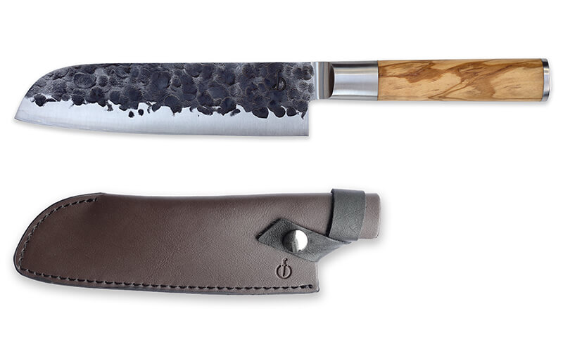 Forged Leren Beschermhoes Santokumes 18cm