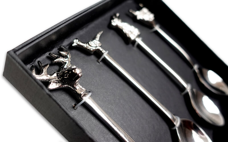 Theelepels met Landdieren 4-delig Selbrea House