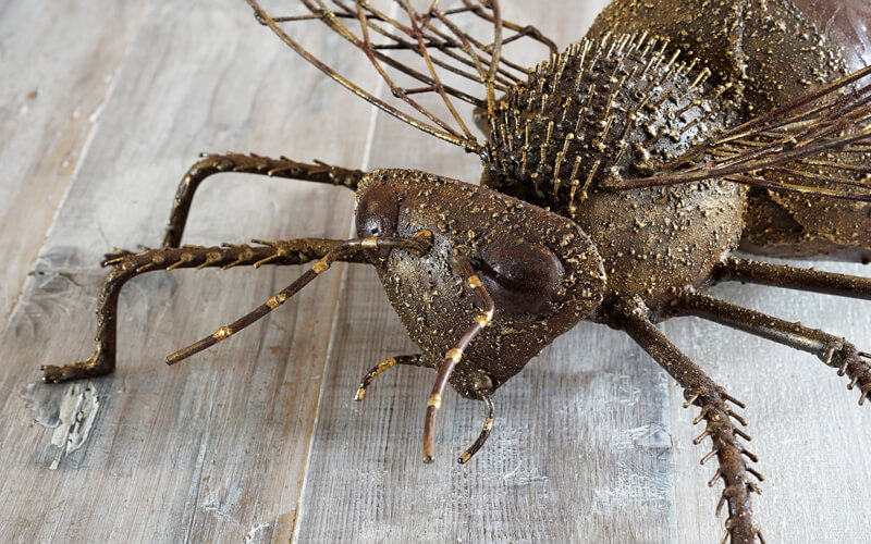 BIJ - Metalen 3D Tuindecoratie 54 x 66 cm