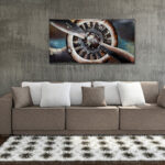 Metalen Schilderij 3D Vliegtuig-Propeller Gave Specials | Kadeloo