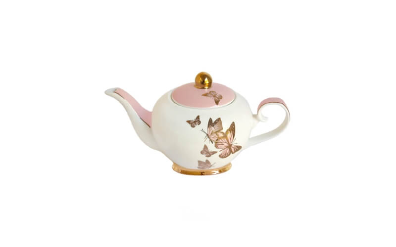 Theepot Chrysalis 4 Kops 24kr. Goud Christina Re