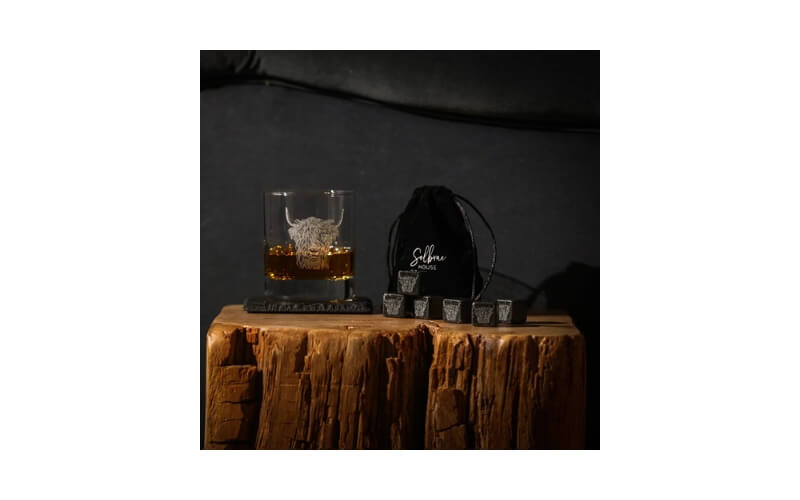 Whisky Stones Schotse Hooglander Set 6-Delig Selbrae House