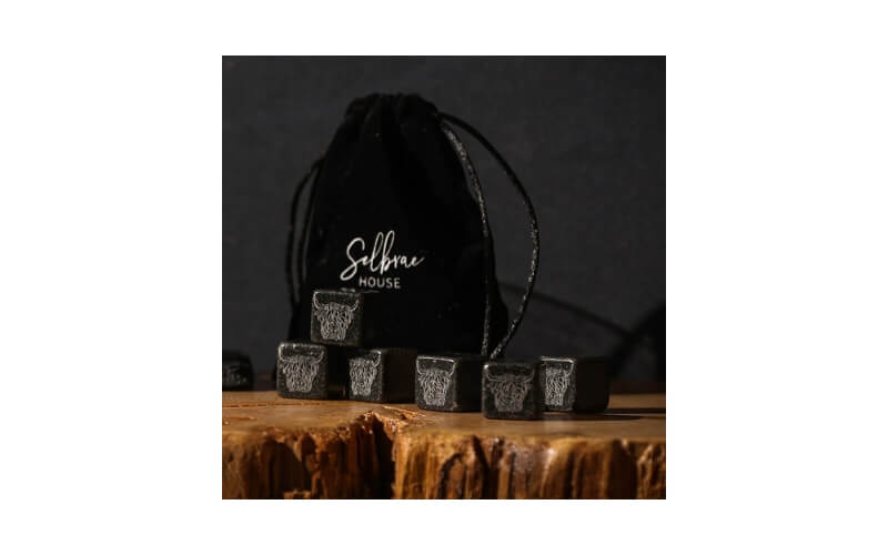Whisky Stones Schotse Hooglander Set 6-Delig Selbrae House